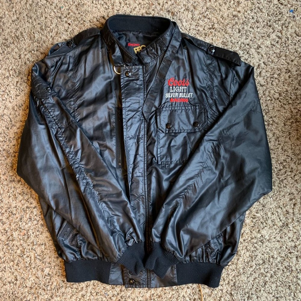 King Louie Profit Coors Light Silver Bullet Racing Jacket